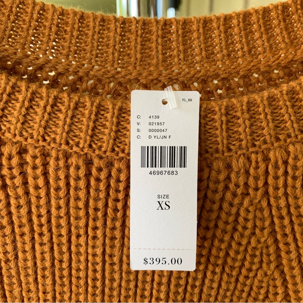 Mara Hoffman Anthropologie 100% Alpaca Balloon Sleeve Knit Pullover Sweater NWT - Picture 6 of 10